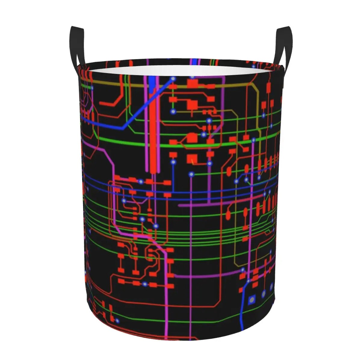 Computer Motherboard Circuit Board Laundry Basket Collapsible Geek ...