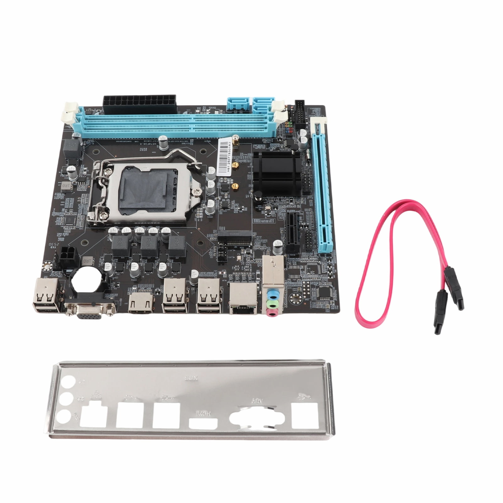 Computer Motherboard Computer Motherboard, 6 USB2.0 H61 Desktop Motherboard for Replacement