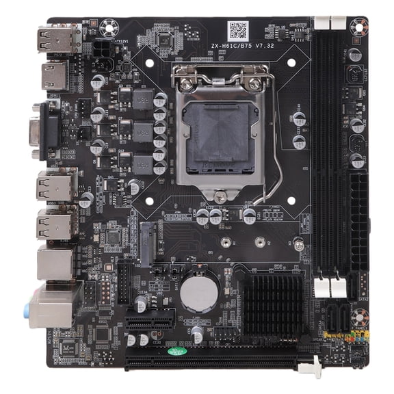 Computer Motherboard DDR3 1066/1333/1600 Memory Supported H61 Motherboard for 1155Series CPUs Processors PCIEx1 Slot