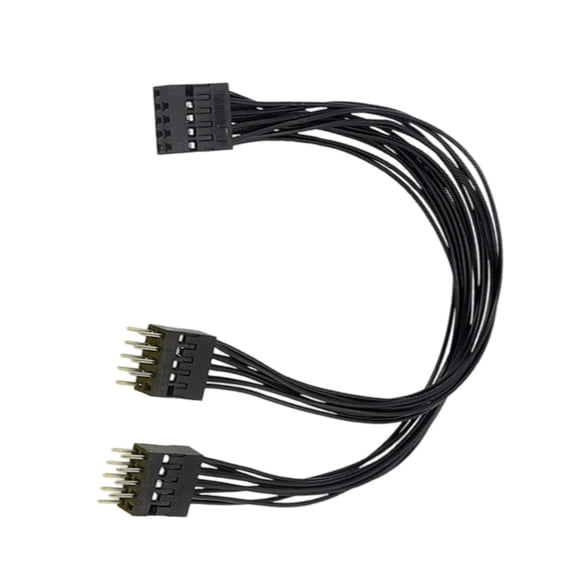 Computer Motherboard Extension Cable 9 Pin 1 Female To 2 Male Y Splitter Extension Cable For Motherboard PC Case