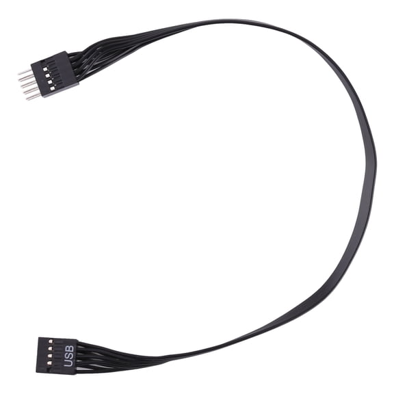 Computer Motherboard Front USB 2.0 9Pin Extension Cable for Desktops and Laptops Mainboard (20cm/30cm/50cm)