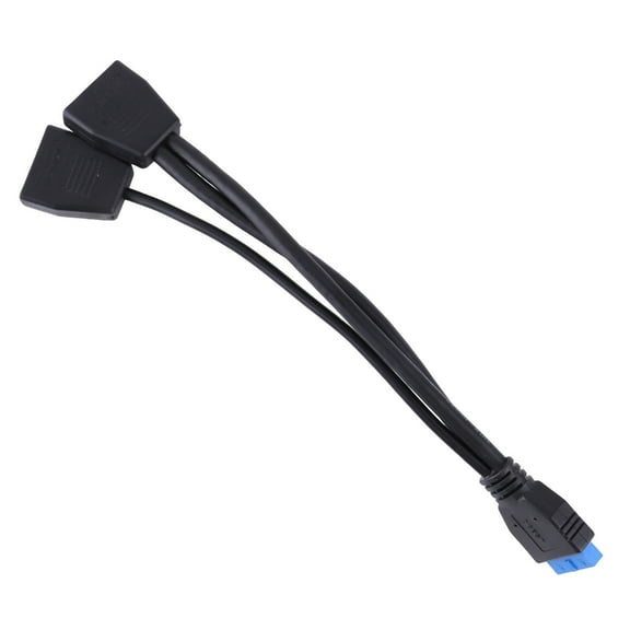 Computer Motherboard Usb3.0 Expansion Cable 19 Pin Port, Pcie Pin 19Pin 1 In 2 Splitter 20CM