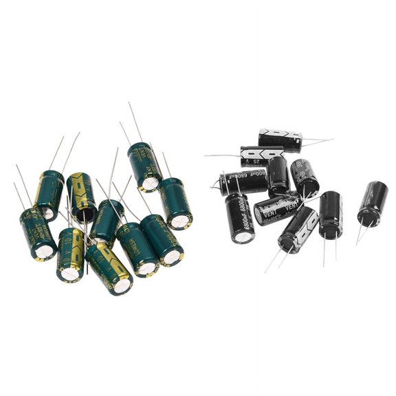 Computer Motherboards 20-Pack Mixed 3300uF 10V and 6800uF 25V Radial Electrolytic Capacitors for DIY Repair I760647