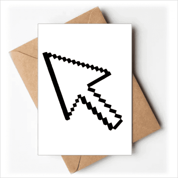 Computer Mouse Arrow Pixel Greeting Cards You are Invited Invitations