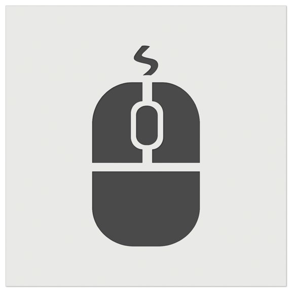 Computer Mouse DIY Cookie Wall Craft Stencil - 3.5 Inch