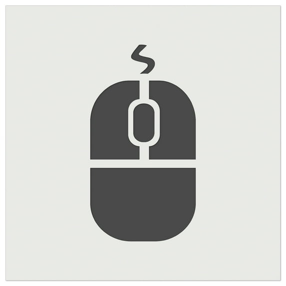 Computer Mouse DIY Cookie Wall Craft Stencil - 3.5 Inch