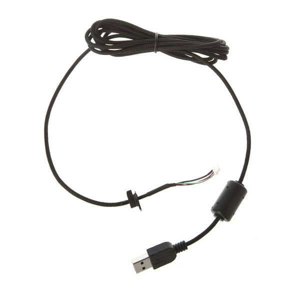 Computer Mouse Replacement Accessories Durable Wear Resistant Black Nylon Braided Line USB Cable for G9X