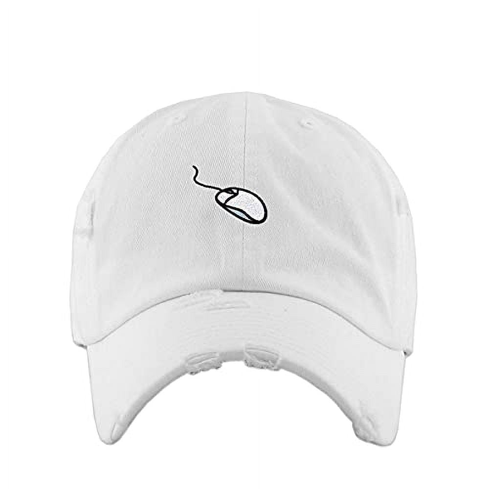 Computer Mouse Vintage Baseball Cap Embroidered Cotton Adjustable ...