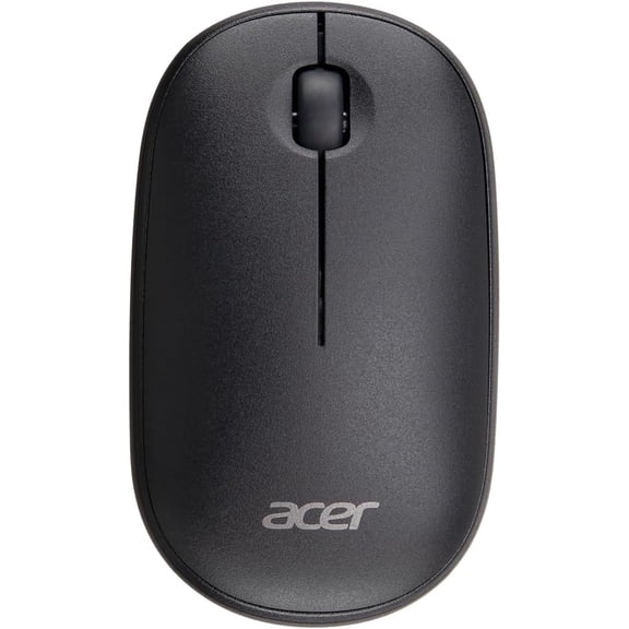 Computer Mouse Wireless, 2.4G Slim USB Wireless Mice with USB-A Receiver, 1600 DPI Optical, Laptop Mouse with Plug and Play for Right/Left Handed Users (for Chromebooks, Windows PC & Mac) Black