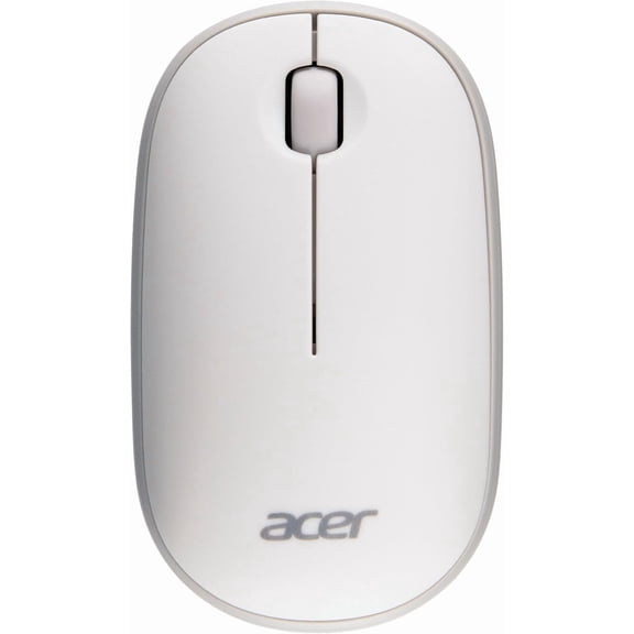 Computer Mouse Wireless, 2.4G Slim USB Wireless Mice with USB-A Receiver, 1600 DPI Optical, Laptop Mouse with Plug and Play for Right/Left Handed Users (for Chromebooks, Windows PC & Mac) White