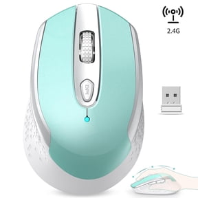 Computer Mouse Wireless, RaceGT 2.4G Ergonomic Optical Mouse, Computer Mouse for Laptop, PC, Computer, Chromebook, Notebook, Auto-sleep Mode, USB Receiver, 6 Buttons, 3 Adjustment DPI, Blue