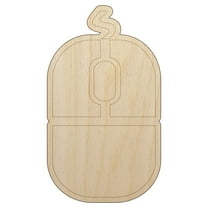 Crow Solid Wood Shape Unfinished Piece Cutout Craft DIY Projects - 6.25 ...