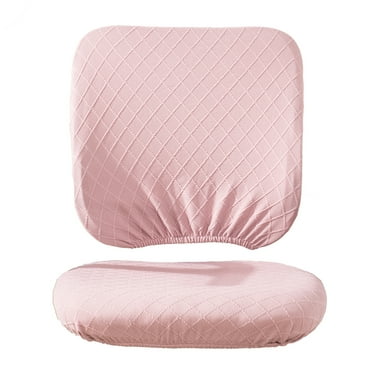 Computer Office Chair Cover Stretchable Universal Rotating Chair Slipcovers Protector Washable Backrest Cover for Desk Task Chair, Computer Rotating Chair, Pink