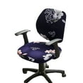 thumbnail image 1 of Computer Office Chair Covers,Printed Stretch Universal Rotating Chair Slipcovers Cover Anti-Dust Removable Washable Spandex Split Desk Chair Cover-B, 1 of 9