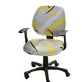 thumbnail image 1 of Computer Office Chair Covers,Printed Stretch Universal Rotating Chair Slipcovers Cover Anti-Dust Removable Washable Spandex Split Desk Chair Cover-J, 1 of 9