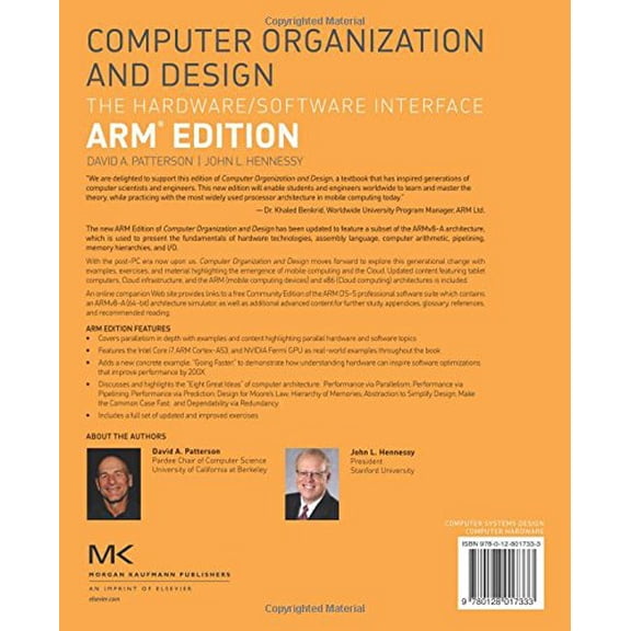 Pre-Owned Computer Organization and Design Arm Edition: The Hardware Software Interface (Paperback) 0128017333 9780128017333