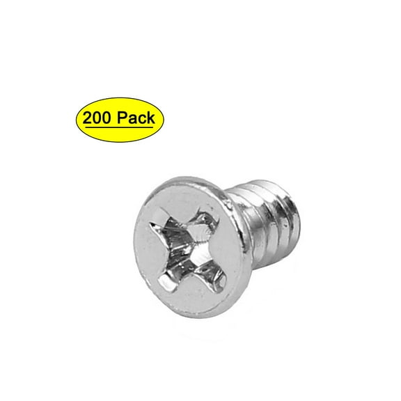 Computer PC Case 3.5" HDD Flat Head Hard Drive Screw Metal 6#-32 UNC 200pcs