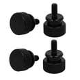 thumbnail image 1 of Computer PC Case Fully Threaded Knurled Thumb Screws Black M3.5x7mm 4pcs, 1 of 3