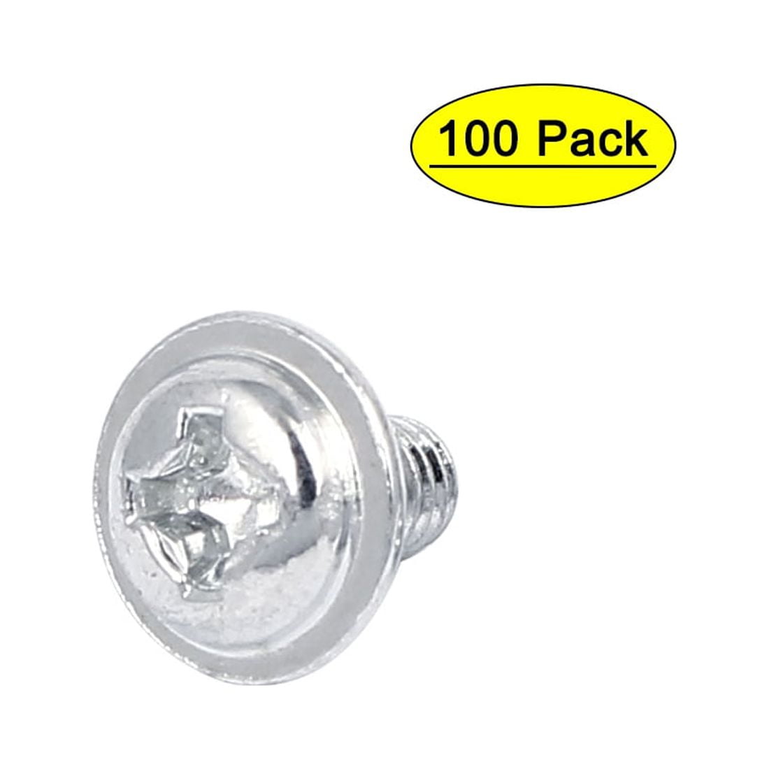 Computer PC Case Round Head Washer Motherboard Screw PWM3x5mm 100pcs