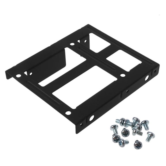 Computer Metal 2.5" To 3.5" Hard Drive Bay Mounting Bracket 2 X 2.5" To 3.5" / SSD Mount Holder with Screw