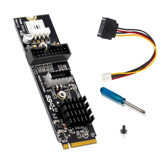Computer PCIe Expansion Card With USB 3.1 Front Panel Port Provides 5Gbps Speed Wide Operating Compatibility