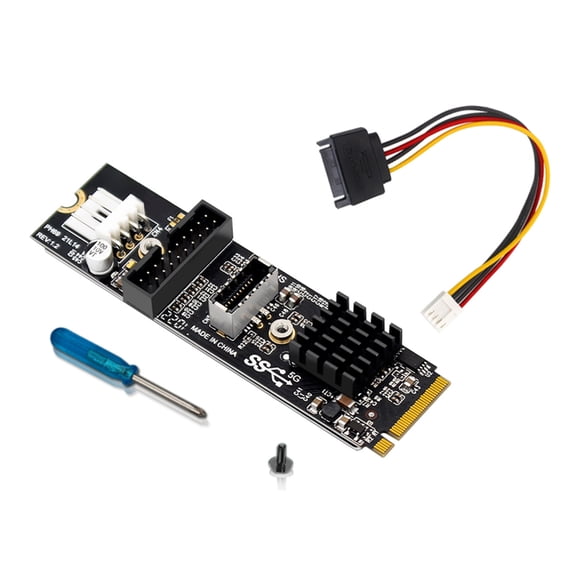 Computer PCIe Expansion Card With USB 3.1 Front Panel Port Provides 5Gbps Speed Wide Operating Compatibility