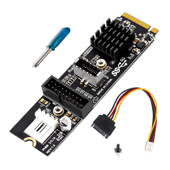 Computer PCIe Expansion Card With USB 3.1 Front Panel Port Provides 5Gbps Speed Wide Operating Compatibility
