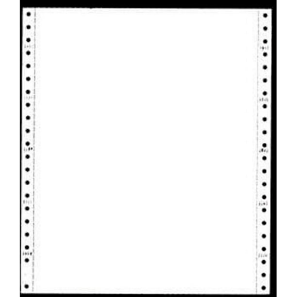 Computer Paper, 9 1/2 x 11, 5 Part, All White, Tractor Feed, Walmart