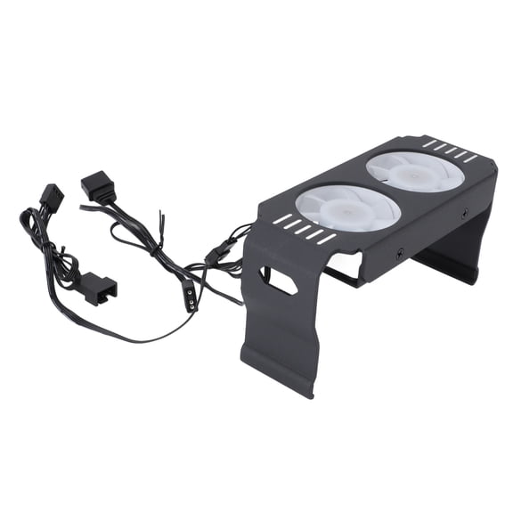 Computer Parts Computer Parts RAM Cooling Fan, ARGB Memory Module Heat Sink Dual Fan, PWM Temperature Control, For DDR DDR2 DDR3 DDR4 DDR5, with Low Noise Design, ARGB Synchronous Light Effect