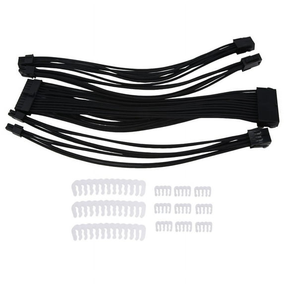 Computer Power Extension Cable PSU ATX 24Pin 8-Pin 6+2pin Cord 24-Pin Motherboard for