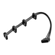 Computer Power Splitter Cable 4Pin to 4 Port 40Cm Spacing Ideal for Multiple Computer Components