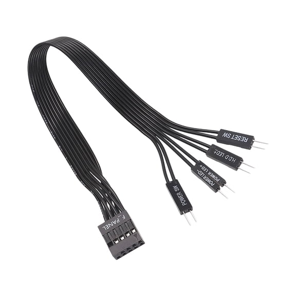 Computer Power Switching F Panel to 2PIN Power Reset Extension Cord Motherboard Conversion Cable for Computer