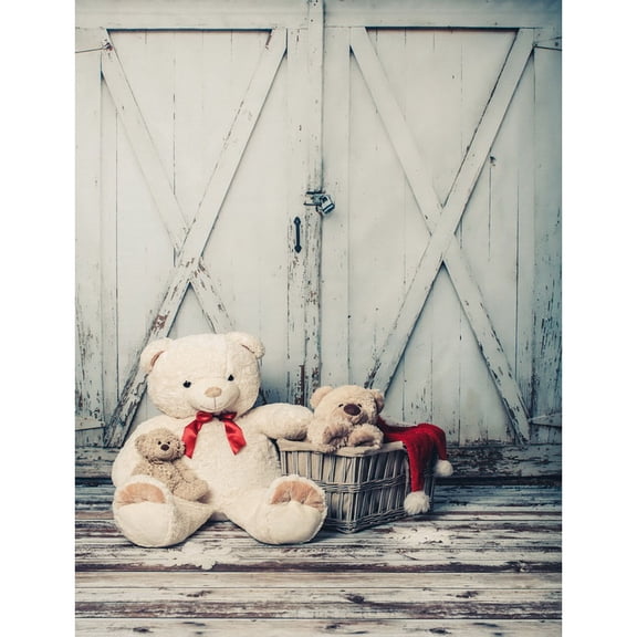 Computer Printed Photography Backdrops Photocall for Photo Studio Light Blue Door Children Vinyl Background for Photo Shooting