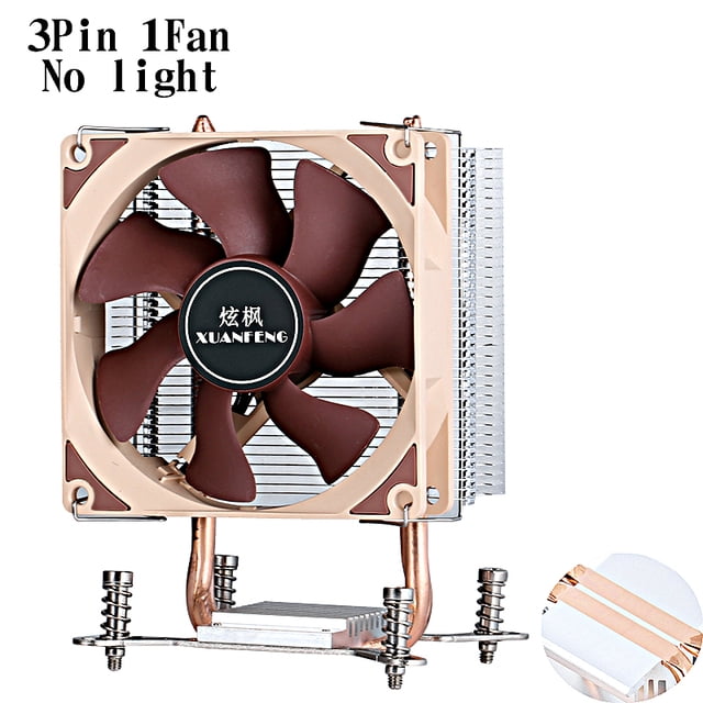 Computer Processor CPU Cooling Fan Efficient Cooler 2 Heat Pipe Suitable For Installing LGA2011 2066 2099 x79 x99 e5 Air-cooled