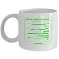 thumbnail image 1 of Computer Programmer 11 oz Coffee Mug - Choose Your Weapon Java Python White Ceramic Gift, 1 of 4