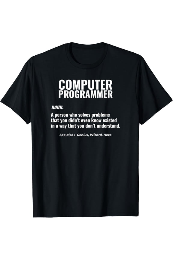 Computer Programmer Problem Solver Genius Design T-Shirt