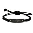 thumbnail image 1 of Computer Programmer Rope Bracelet, Inspirational Gifts from Friends to Graduating Computer Programmer, 'This Is What An Awesome Computer Programmer Looks Like' Quote, Adjustable Black Rope, 1 of 4