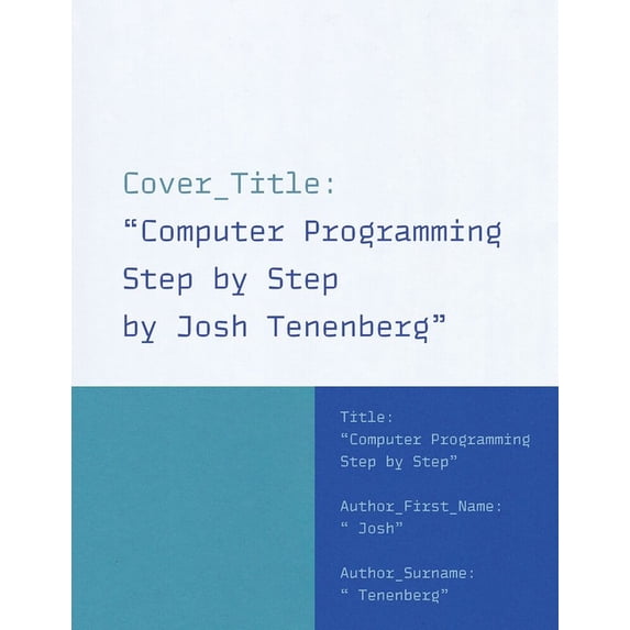Computer Programming Step by Step, (Hardcover)