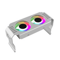 thumbnail image 1 of Computer RAM Memory Module Cooler PC DDR4 DDR5 Overlock Dual ARGB Sync PWM Fans Aluminium RGB Cooling Radiator(B), 1 of 7