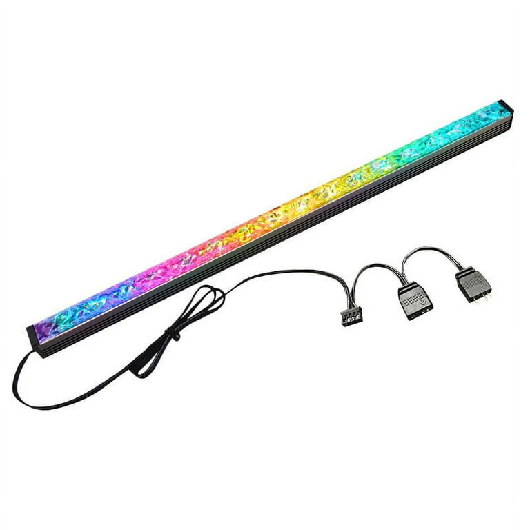 COOLMOON Computer RGB Color Light Strip 5V 3PIN Aluminum Chassis Light with Magnetic Multicolor RGB LED Lamp