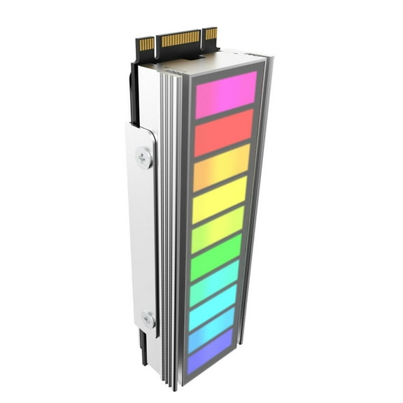 Computer Radiator with Aesthetics ARGB Sync, Easy Installation Durability Metal Build 2280 Heat Sink