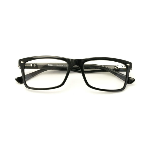 Computer Reading/Gaming/TV/Phones Glasses for Women Men,Anti Eyestrain & UV Glare - black reader reading glasses with BLUE LIGHT BLOCKING, UV protection