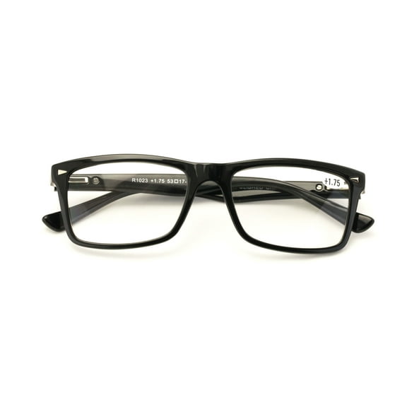 Computer Reading/Gaming/TV/Phones Glasses for Women Men,Anti Eyestrain & UV Glare - black reader reading glasses with BLUE LIGHT BLOCKING, UV protection