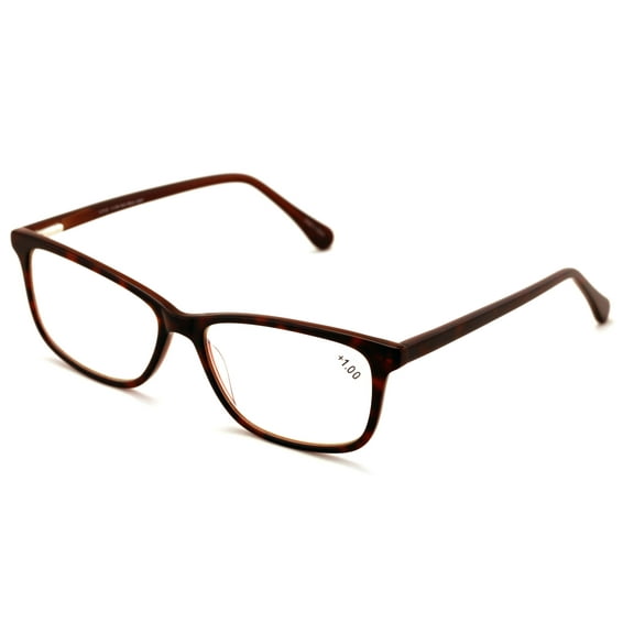 Computer Reading/Gaming/TV/Phones Glasses for Women, Anti Eyestrain & UV Glare - black reader reading glasses with BLUE LIGHT BLOCKING, UV protection