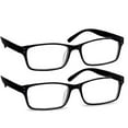 thumbnail image 1 of Computer Reading Glasses +0.75 | 2 Pack of Readers for Men and Women | 2 Black, 1 of 5