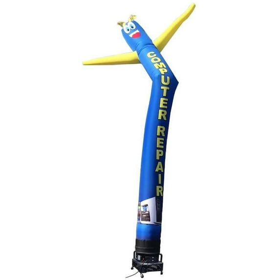 Computer Repair 20 Foot Tall Inflatable Tube Man Air Powered Dancing Puppet for Outdoors, Replacement Dancer Only