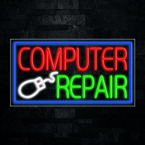 Computer Repair-LED Neon Sign 33"L x 18"H #31067