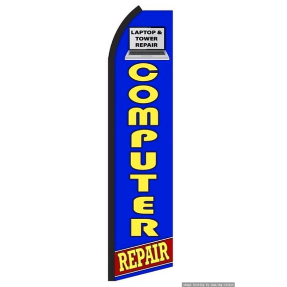Computer Repair Swooper flag Without Pole Advertisement /Business Flags | Feather Flag |