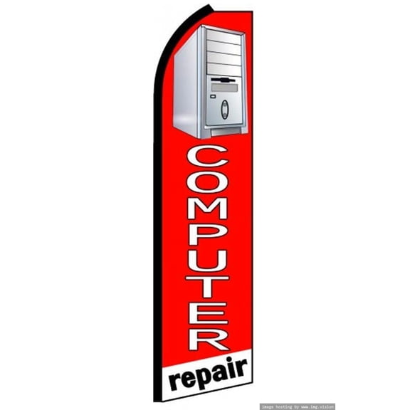 Computer Repair Swooper flag Without Pole Advertisement /Business Flags | Feather Flag |