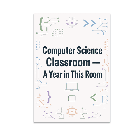 Computer Science Classroom Milestone - Coding Teacher - 13x19 Poster Print